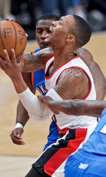 Lillard has 17 and Blazers beat Thunder 114-95 (Dec 13, 2016)